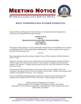 Meeting Notice