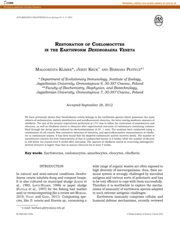 Department of Evolutionary Immunology, Institute Of