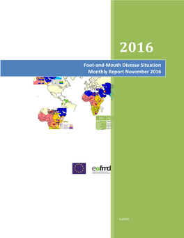 Foot-And-Mouth Disease Situation Monthly Report November 2016