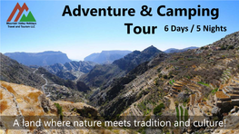 Adventure & Camping Tour