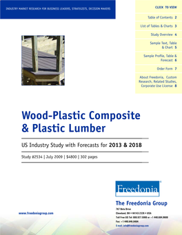 Wood-Plastic Composite & Plastic Lumber