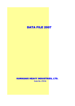 Data File 2007