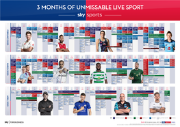 3 Months of Unmissable Live Sport
