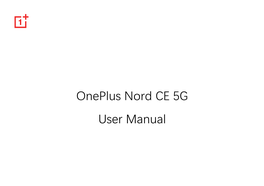 Oneplus Nord CE 5G User Manual