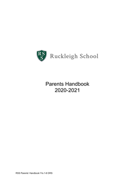 Parents Handbook 2020-2021
