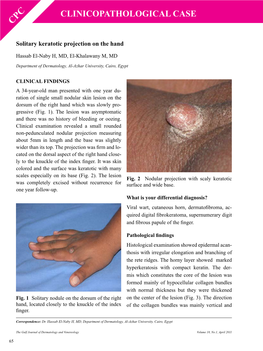 Clinicopathological Case Cpc