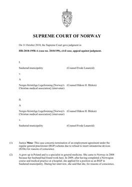 Supreme Court of Norway