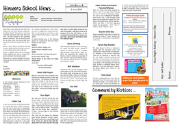 Hinuera School News