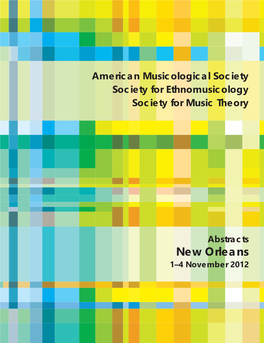 AMS/SEM/SMT New Orleans 2012: Abstracts