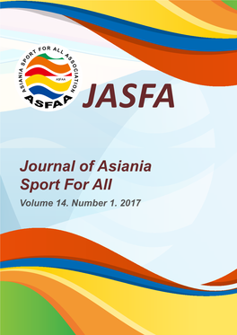 Journal of Asiania Sport for All Volume 14