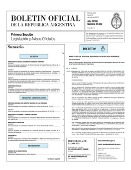 Sumario DECRETOS