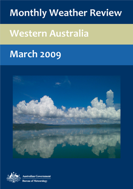 Western Australia March 2009 Monthly Weather Review Western Australia March 2009