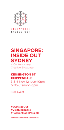 SINGAPORE: INSIDE out SYDNEY a Contemporary Creative Showcase