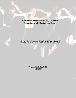 Dance Program Handbook