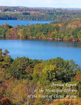 Annual Report of the Municipal Officers of the Town of China, Maine