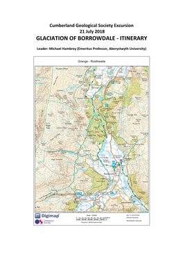 Glaciation of Borrowdale - Itinerary