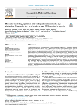 Molecular Modelling, Synthesis, and Biological Evaluations of a 3,5-Disubstituted Isoxazole Fatty Acid Analogue As a Pparα-Sele