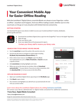 Lexis Digital Library App for Offline Reading