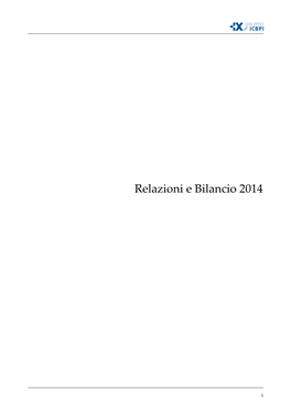 Relazioni E Bilancio 2014