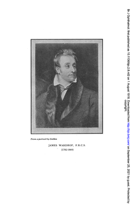 JAMES WARDROP, F.R.C.S. on September 25, 2021 by Guest