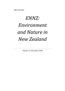 ENNZ: Environment and Nature in New Zealand