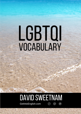 LBGTQI Gay Vocabulary