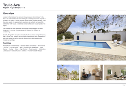 Trullo Ava Region: Puglia Sleeps: 4 - 6