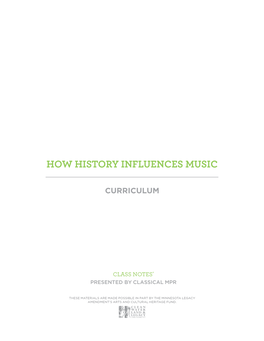 How History Influences Music
