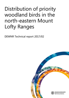 Distribution of Priority Woodland Birds in the North-Eastern Mount Lofty Ranges
