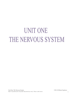 The Nervous System Unit One: Source