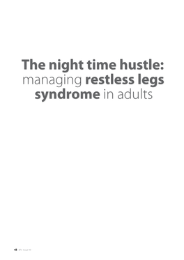 Restless Legs Syndrome in Adults