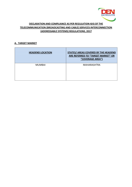 (Broadcasting and Cable) Services Interconnection (Addressable Systems) Regulations, 2017