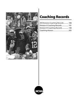 All-Divisions Coaching Records