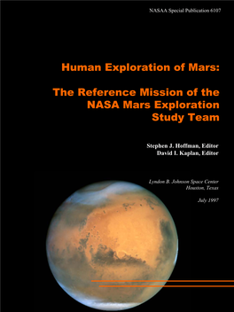 Human Exploration of Mars: the Reference Mission of the NASA