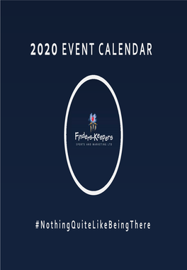 2020 Event Calendar