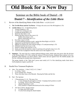 Daniel 7 - Identification of the Little Horn I