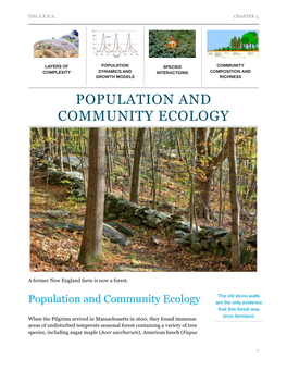 Chapter 5 Population and Community Ecology