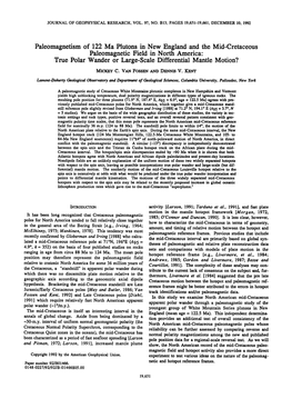 Cretaceous Paleomagnetic Field in North America: True