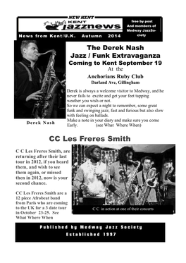 Kent Jazz News Comes out in September