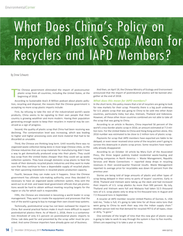 What Does China's Policy on Imported Plastic Scrap Mean for Recyclers