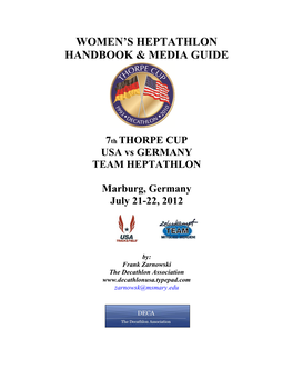 2012 Women's Thorpe Cup Heptathlon