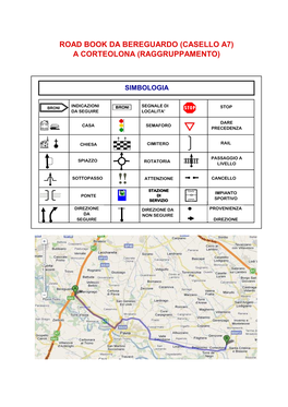 Road Book Da Bereguardo (Casello A7) a Corteolona (Raggruppamento)