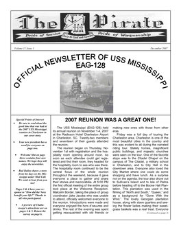 Mississippi Pirate Newsletter