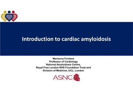 Introduction to Cardiac Amyloidosis