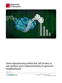 Gene Repositioning Within the Cell Nucleus Is Not Random and Is Determined by Its Genomic Neighborhood Jost Et Al