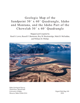 Geologic Map of the Sandpoint 30' X 60' Quadrangle, Idaho And