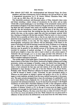 Translation of Arthur Dee's Fasciculus Chemicus of 1650, to Him 'Perspective Opticks