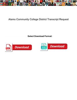 Alamo Community College District Transcript Request