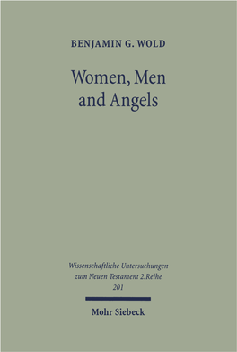 Women, Men, and Angels. the Qumran Wisdom Document