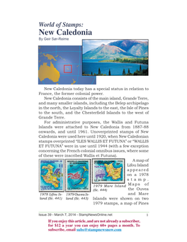 World of Stamps: New Caledonia by Geir Sør-Reime